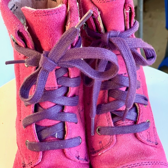 Pediped Flex Tall pink suede boots SIZE US 9-9.5/ EU 26 - Picture 5 of 11